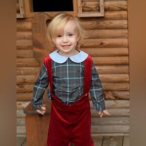 Vintage Christmas Boy Set